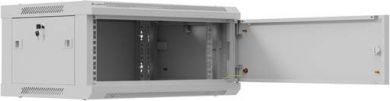Lanberg Lanberg Wall mounted installation cabinet 19" 4U 600X450 | WF01-6404-00S | Gray WF01-6404-00S