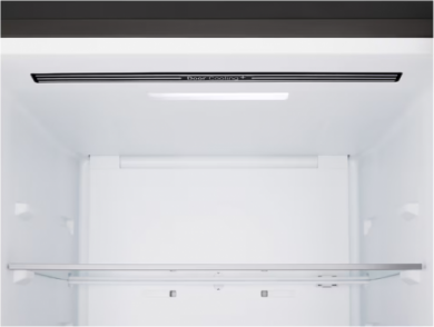 LG LG Refrigerator | GBBSJ10EEP | Energy efficiency class E | Free standing | Combi | Height 186 cm | No Frost system | Fridge net capacity 220 L | Freezer net capacity 113 L | Display | 35 dB | Essence Matte Black GBBSJ10EEP