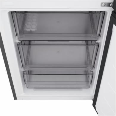 LG LG Refrigerator | GBBSJ10EEP | Energy efficiency class E | Free standing | Combi | Height 186 cm | No Frost system | Fridge net capacity 220 L | Freezer net capacity 113 L | Display | 35 dB | Essence Matte Black GBBSJ10EEP