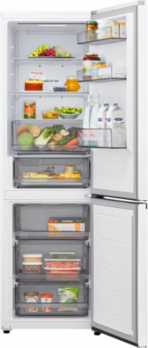 LG LG Refrigerator | GBBSJ10ESW | Energy efficiency class E | Free standing | Combi | Height 186 cm | Fridge net capacity 220 L | Freezer net capacity 113 L | Display | 35 dB | White GBBSJ10ESW
