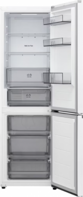 LG LG Refrigerator | GBBSJ10ESW | Energy efficiency class E | Free standing | Combi | Height 186 cm | Fridge net capacity 220 L | Freezer net capacity 113 L | Display | 35 dB | White GBBSJ10ESW