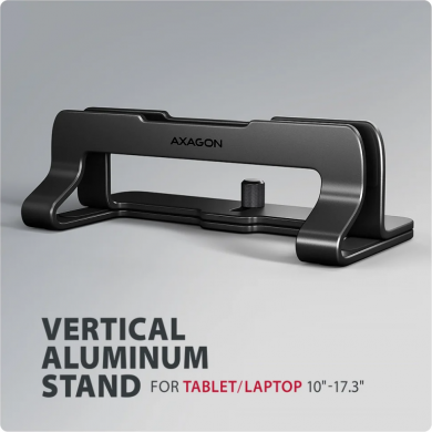AXAGON AXAGON STND-VB vertical stand for laptops and tablets | Adjustable width | 10-17.3 " | Black STND-VB