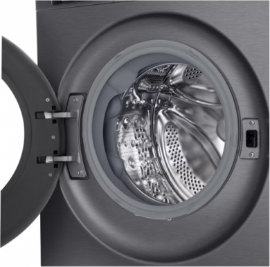 LG LG Washing machine | F4X5011TBB | Energy efficiency class A | Front loading | Washing capacity 11 kg | 1400 RPM | Depth 57 cm | Width 60 cm | Display | LED | Steam function | Direct drive | Wi-Fi | Matte Black F4X5011TBB