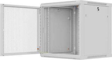Lanberg Lanberg Wall mounted installation cabinet 19" 12U 600X600 | WF01-6612-23S | Grey WF01-6612-23S