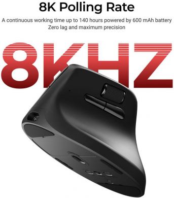 Keychron MOUSE USB OPTICAL WRL M5/BLACK M5-A23 KEYCHRON M5-A23 | Elektrika.lv