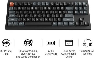 Keychron KEYBOARD WRL V3 ULTRA/BLACK V3U-D3 KEYCHRON V3U-D3 | Elektrika.lv