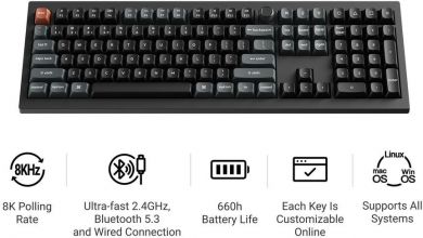Keychron KEYBOARD WRL V6 ULTRA/BLACK V6U-D1 KEYCHRON V6U-D1 | Elektrika.lv
