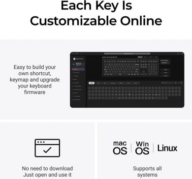 Keychron KEYBOARD WRL V6 ULTRA/BLACK V6U-D1 KEYCHRON V6U-D1 | Elektrika.lv