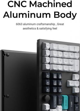 Keychron KEYBOARD WRL Q6 MAX RGB/CARBON BLACK Q6M-M4 KEYCHRON Q6M-M4 | Elektrika.lv