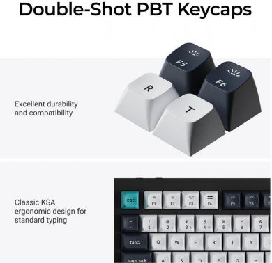 Keychron KEYBOARD WRL Q6 MAX RGB/CARBON BLACK Q6M-M4 KEYCHRON Q6M-M4 | Elektrika.lv