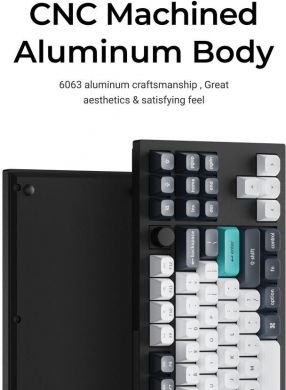 Keychron KEYBOARD WRL Q3 MAX RGB/CARBON BLACK Q3M-M4 KEYCHRON Q3M-M4 | Elektrika.lv