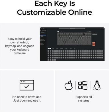 Keychron KEYBOARD WRL Q3 MAX RGB/CARBON BLACK Q3M-M4 KEYCHRON Q3M-M4 | Elektrika.lv