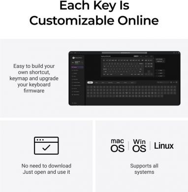 Keychron KEYBOARD WRL Q3 ULTRA/BLACK Q3U-M3 KEYCHRON Q3U-M3 | Elektrika.lv