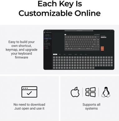 Keychron KEYBOARD WRL Q1 MAX RGB/CARBON BLACK Q1M-M4 KEYCHRON Q1M-M4 | Elektrika.lv