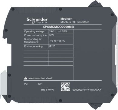 Schneider Electric expansion module, Modicon MCM, Modbus SL diagnostic, screw XPSMCMCO0000MB | Elektrika.lv