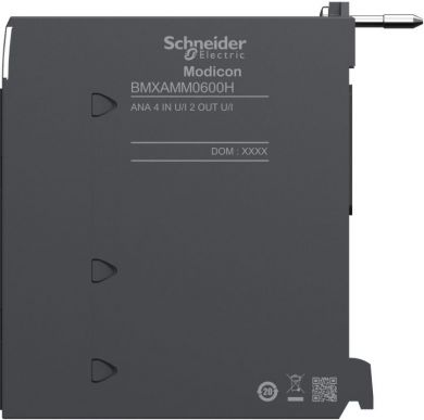 Schneider Electric Analog high level IO module, Modicon X80, 4 I, 2 O, 0 to 20mA, 4 to 20mA, 10V positive or negative, BMXAMM0600H | Elektrika.lv