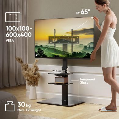  TV SET ACC FLOOR STAND /32-65"/BLACK TS5550-B ONKRON TS5550-B | Elektrika.lv