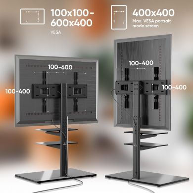  TV SET ACC FLOOR STAND /32-65"/BLACK TS5550-B ONKRON TS5550-B | Elektrika.lv