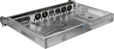 Lanberg Lanberg Rackmount server chassis ITX 300/10 19"/1U | SC01-3001-10B | Black SC01-3001-10B