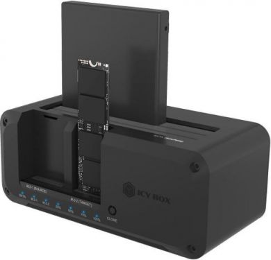 Raidsonic Raidsonic Cloning Station for SATA & M.2 HDDs/SSDs | IB-2924MSCL-C31 IB-2924MSCL-C31