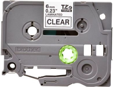 brother Brother | TZe-111 Laminated Tape | Black on Clear | TZ | 8 m | 6 cm TZE111