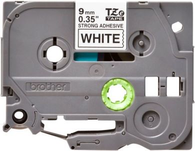 brother Brother | TZe-S221 Strong Adhesive Laminated Tape | Black on White | TZe | 8 m | 9 cm TZES221