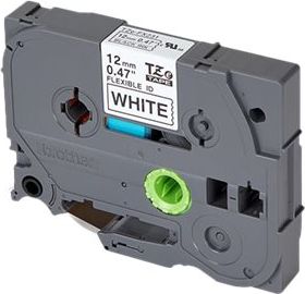 brother Brother | TZe-FX231 Flexible ID Laminated Tape | Black on White | TZe | 8 m | 1.2 cm TZEFX231