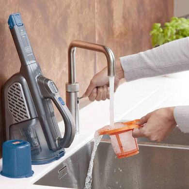  BLACK & DECKER Vacuum Cleaner | BHHV520BF-QW | Cordless operating | Handheld | 18 V | Blue/Gray BHHV520BF-QW