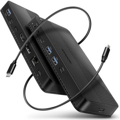 AXAGON AXAGON USB4 40Gbps DUAL 4K DISPLAY 12in1 Dock | HMC-U4 HMC-U4