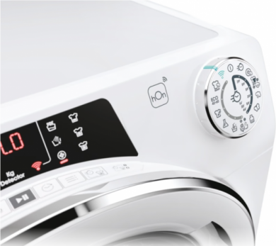 Candy Candy Washing machine | RO41274DWMCT/1-S | Energy efficiency class A | Front loading | Washing capacity 7 kg | 1200 RPM | Depth 45.4 cm | Width 60 cm | Display | 4-digit | Steam function | Wi-Fi | White RO41274DWMCT/1-S