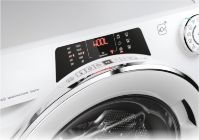 Candy Candy Washing machine | RO41274DWMCT/1-S | Energy efficiency class A | Front loading | Washing capacity 7 kg | 1200 RPM | Depth 45.4 cm | Width 60 cm | Display | 4-digit | Steam function | Wi-Fi | White RO41274DWMCT/1-S