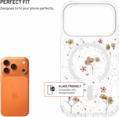 Fixed Fixed MagBloom | Back cover | Apple | iPhone 17 Pro | TPU | Blush Plum FIXBLM-1602-BP