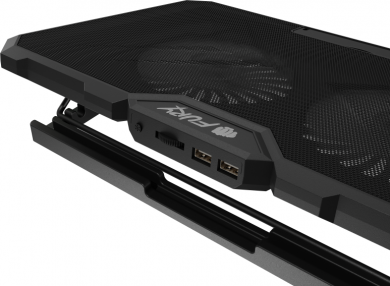 Genesis Fury Laptop Cooler Cooling Pad Fury Gunbai G3 Fans, RGB LED Light, 2 USB, 14.1-17.3" NFC-2375 | Elektrika.lv