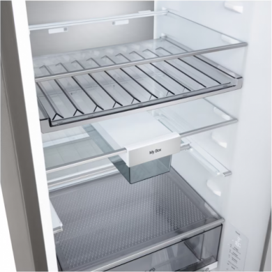 LG LG Refrigerator | GBBS322CPY | Energy efficiency class C | Free standing | Combi | Height 203 cm | Fridge net capacity 262 L | Freezer net capacity 113 L | Display | 34 dB | Prime Silver GBBS322CPY