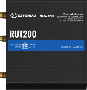 Teltonika Teltonika LTE Cat 4 Router | RUT200 | 802.11n | 10/100 Mbit/s | Ethernet LAN (RJ-45) ports 2 | Mesh Support No | MU-MiMO No | No mobile broadband RUT200040000