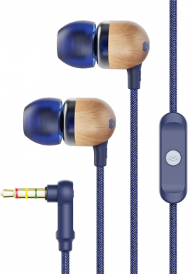 Marley Marley | Earbuds | Smile Jamaica | Wired | In-ear | Microphone | Denim EM-JE041-DN