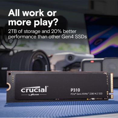 Crucial SSD CRUCIAL 220xTBW rating Read speed 7100 MB/s Write speed 6000 MB/s NVMe Yes PCI Express 4.0 M.2 1000 GB CT1000P310SSD8-T CT1000P310SSD8-T | Elektrika.lv