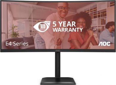 AOC LCD Monitor AOC 34 " 3440 x 1440 pixels UltraWide Quad HD Native aspect ratio 21:9 LCD Curved CU34E4CV CU34E4CV | Elektrika.lv