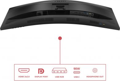 AOC LCD Monitor AOC 34 " 3440 x 1440 pixels UltraWide Quad HD Native aspect ratio 21:9 LCD Curved CU34E4CV CU34E4CV | Elektrika.lv