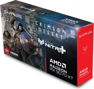 Sapphire Graphics Card SAPPHIRE AMD Radeon RX 9070 XT 16 GB GDDR6 256 bit PCI Express x16 5.0 Active 11348-10-20G 11348-10-20G | Elektrika.lv