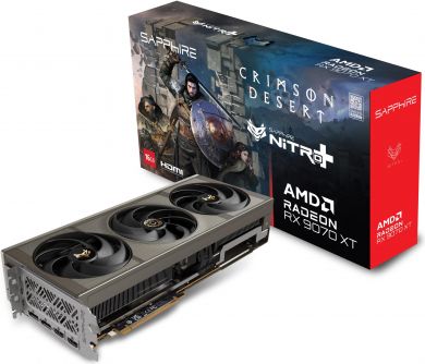 Sapphire Graphics Card SAPPHIRE AMD Radeon RX 9070 XT 16 GB GDDR6 256 bit PCI Express x16 5.0 Active 11348-10-20G 11348-10-20G | Elektrika.lv