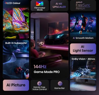 Hisense TV Set HISENSE 100 " 4K Ultra HD 3840 x 2160 pixels Flat 16:9 QLED 100E7QPRO 100E7Q PRO | Elektrika.lv