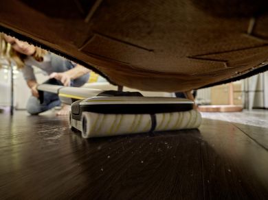 KARCHER Vacuum Cleaner KARCHER Dry&wet Electric broom White/Black/Yellow Bagless Battery  4.3 kg 1.055-701.0 1.055-701.0 | Elektrika.lv