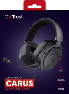TRUST HEADSET GXT492 CARUS/BLK 25447 TRUST 25447 | Elektrika.lv
