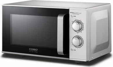Caso Design Caso | Ceramic Microwave Oven with Grill | MG 25 Ecostyle | Free standing | 25 L | 900 W | Grill | Silver 03329