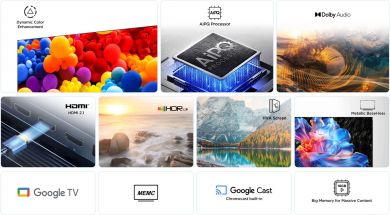 TCL TV Set TCL 55 " 4K Ultra HD 3840 x 2160 pixels Flat 16:9 LED 55P69K 55P69K | Elektrika.lv