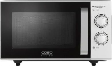 Caso Design Caso | Ceramic Microwave Oven with Grill | MG 25 Ecostyle | Free standing | 25 L | 900 W | Grill | Silver 03329