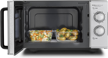 Caso Design Caso | Ceramic Microwave Oven with Grill | MG 25 Ecostyle | Free standing | 25 L | 900 W | Grill | Silver 03329