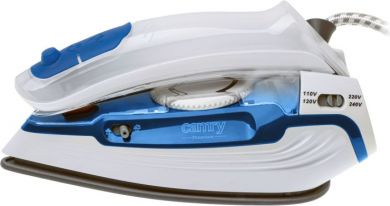 Camry Camry CR 5040 | Steam travel iron | 1600 W | Water tank capacity 80 ml | Continuous steam 10 g/min | Steam boost performance 50 g/min | Blue/White CR 5040