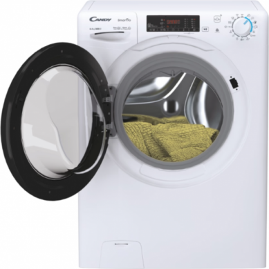 Candy Candy Washing Machine with Dryer | CSHW4645TWB3/1-S | Energy efficiency class C/E | Front loading | Washing capacity 6 kg | 1400 RPM | Depth 45 cm | Width 60 cm | Display | Digit | Drying system | Drying capacity 4 kg | Steam function | White CSHW4645TWB3/1-S